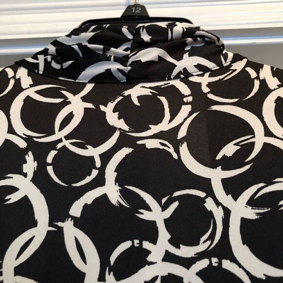 NY COLLECTION - NWT - 🌺HPX5🌺 - L Sz L Petite Printed 3/4 Open Cardigan w/Tank - Picture 8 of 16